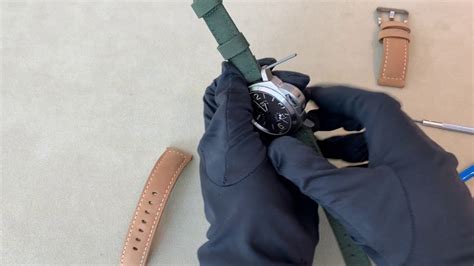 panerai luminor strap replacement|how to change panerai strap.